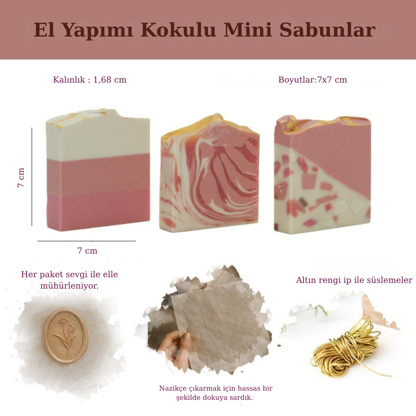Dogal Shea&Hindistan Cevizi Yağlı Pembe Beyaz Sabun 12 Adet