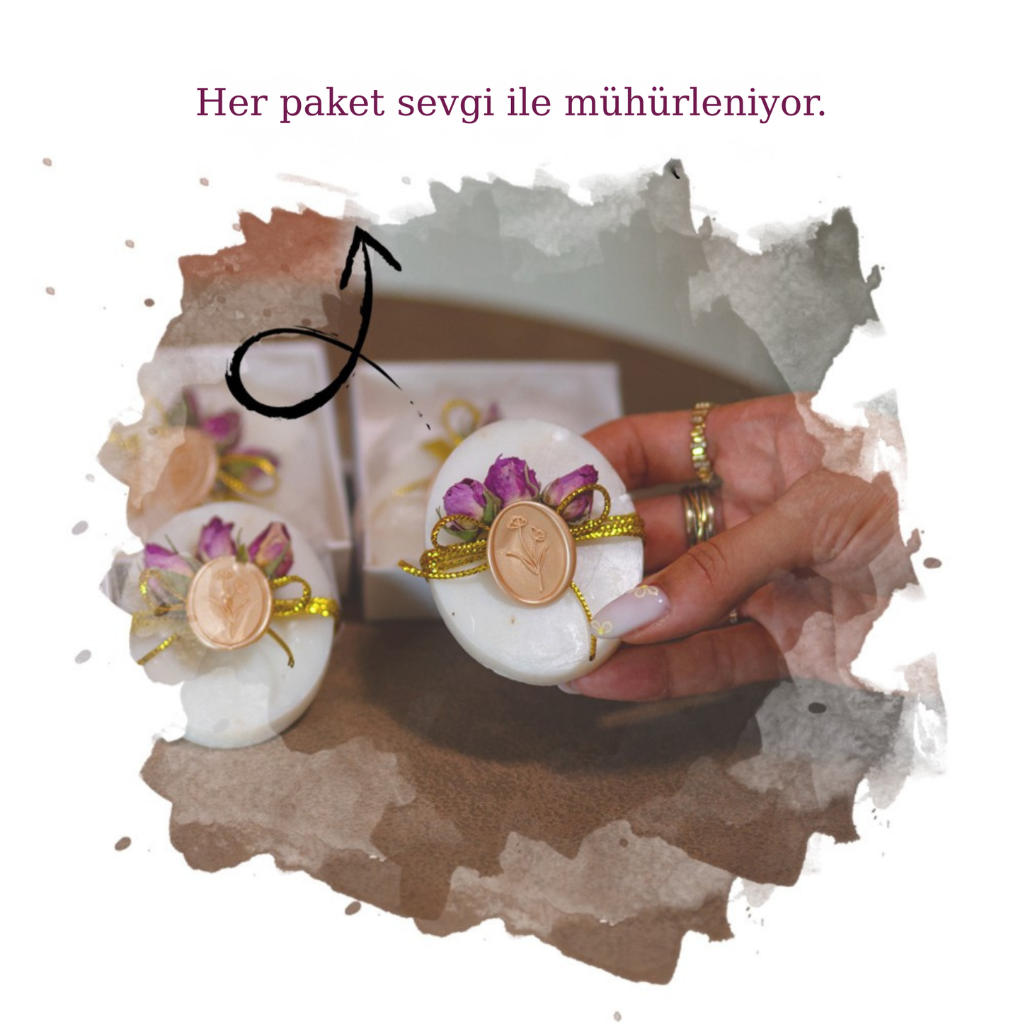 Lavanta Kokulu Hediyelik Oval Sabun 12 Adet