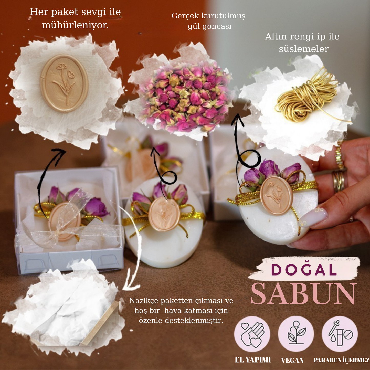 Lavanta Kokulu Hediyelik Oval Sabun 12 Adet