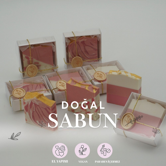 Dogal Shea&Hindistan Cevizi Yağlı Pembe Beyaz Sabun 12 Adet